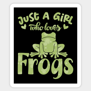 Just A Girl Who Loves Frogs, Splash Greens Sticker